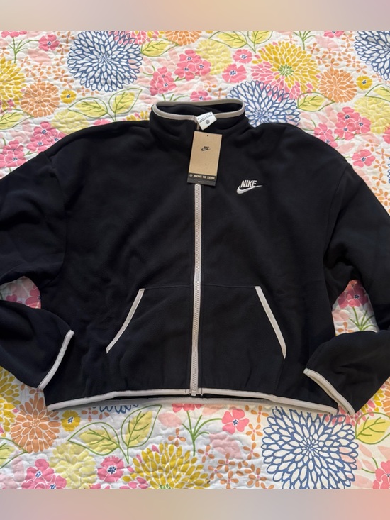 Nike Jackets & Blazers - NWT medium NIKE Sportswear Club Fleece Womens Loose Cozy Track Jacket